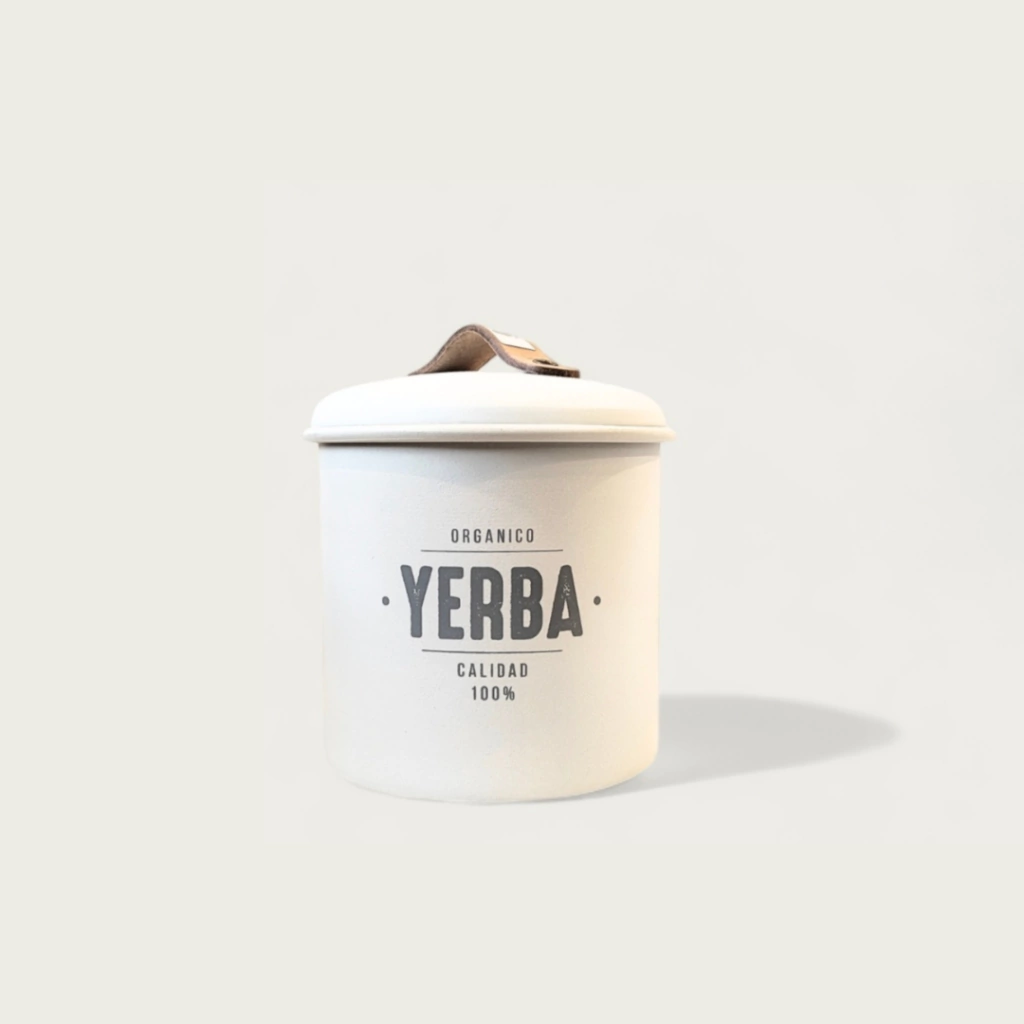 TARRO YERBA 1 KG BLANCO (2,6 L) - Image 2
