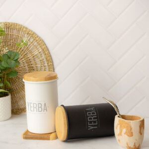 TARRO YERBA TAPA MADERA NEGRO