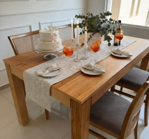 SERVILLETAS DE TUSOR PASTEL CON APLIQUE