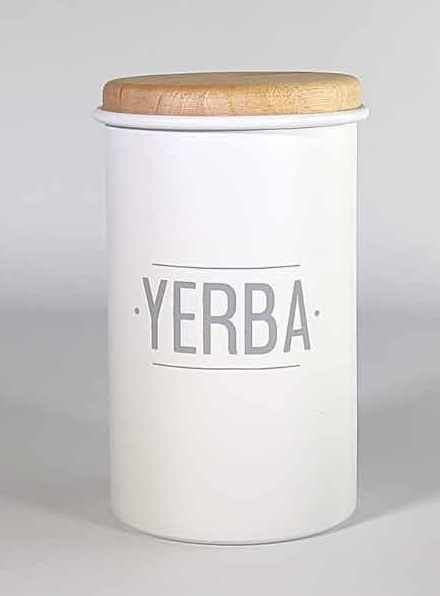 TARRO YERBA TAPA MADERA BLANCO - Image 4