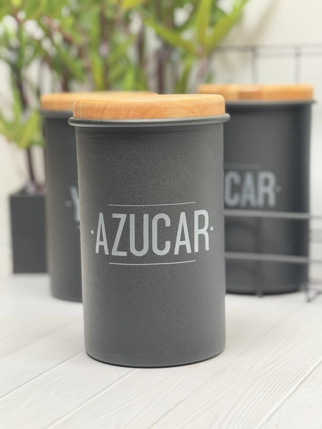 TARRO AZUCAR TAPA MADERA NEGRO - Image 3