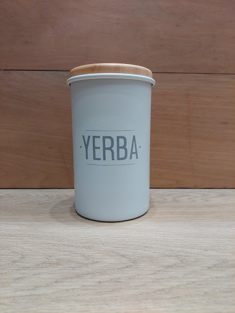 TARRO YERBA TAPA MADERA BLANCO - Image 3