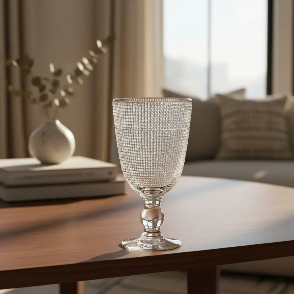 SET X 6 COPA DE VINO C/TEXTURA DISEÑO 260 Ml