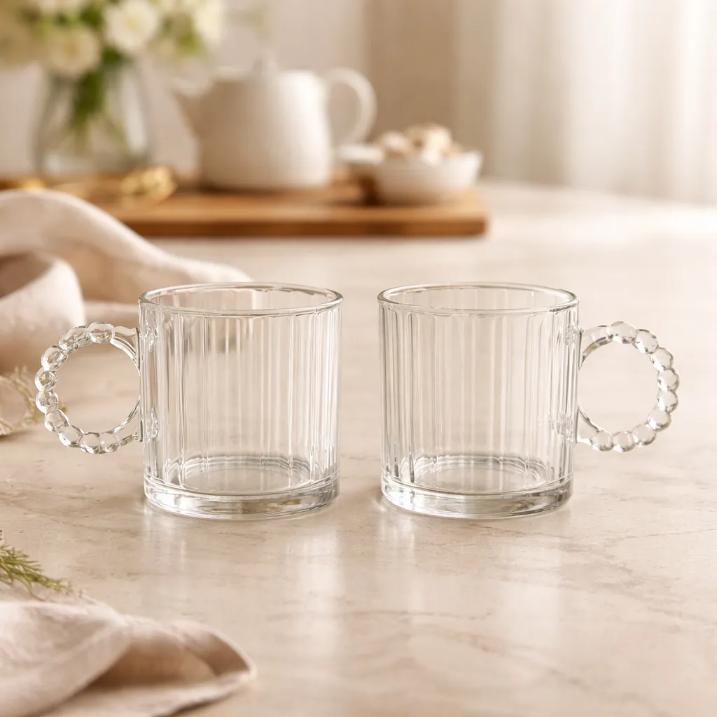 SET X 6 TAZAS TORNASOL LINEAS